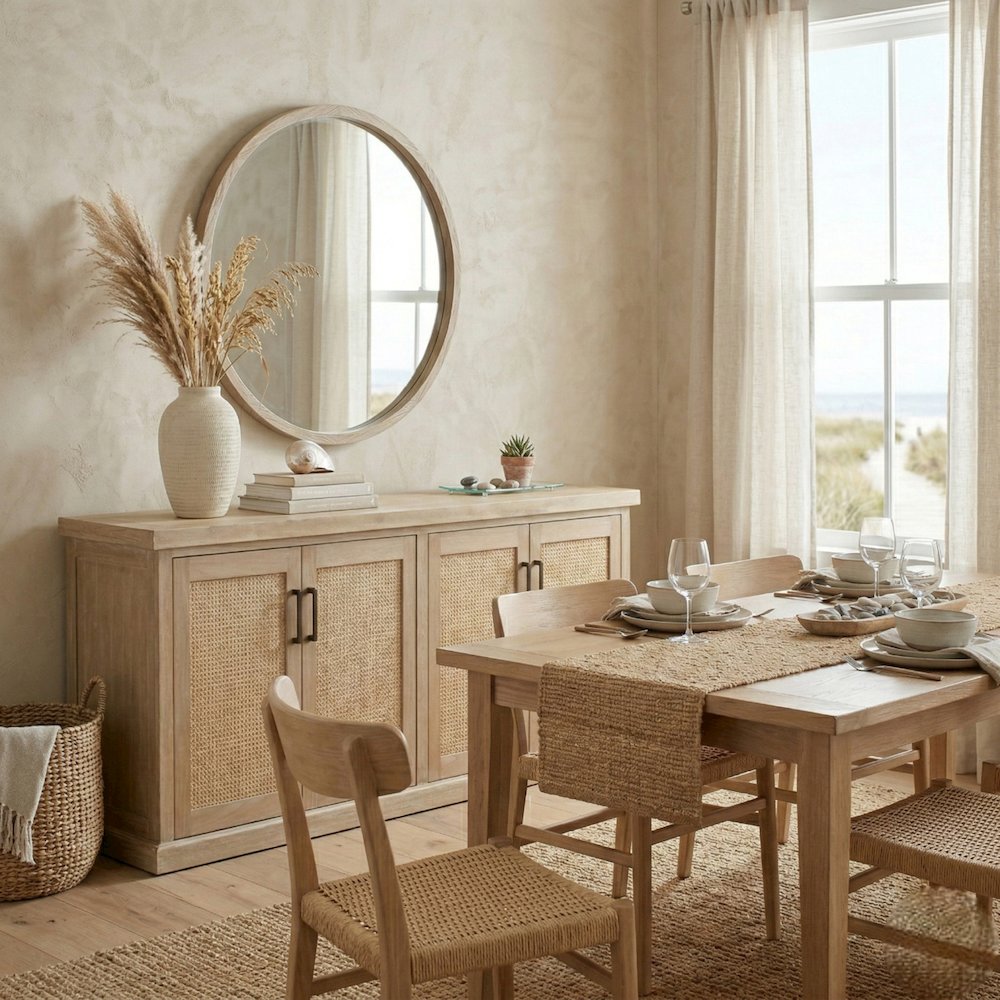 Armoni 4-Door Buffet - Brushed Sand