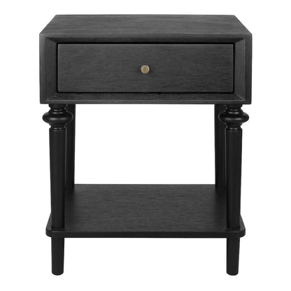 Romilda 1-Drawer Accent Table - Black