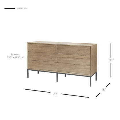 Hathaway Dresser 6  Drawers