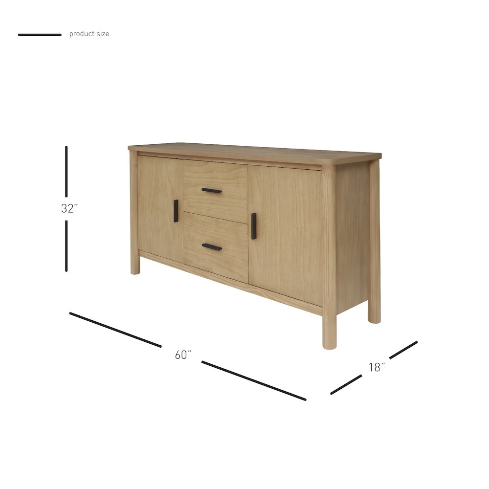 Bloomfield Sideboard 2 Drawers + 2 Doors