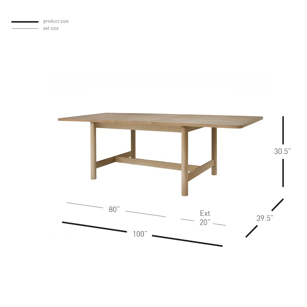 Bloomfield Butterfly Dining Table w/ 20" Ext