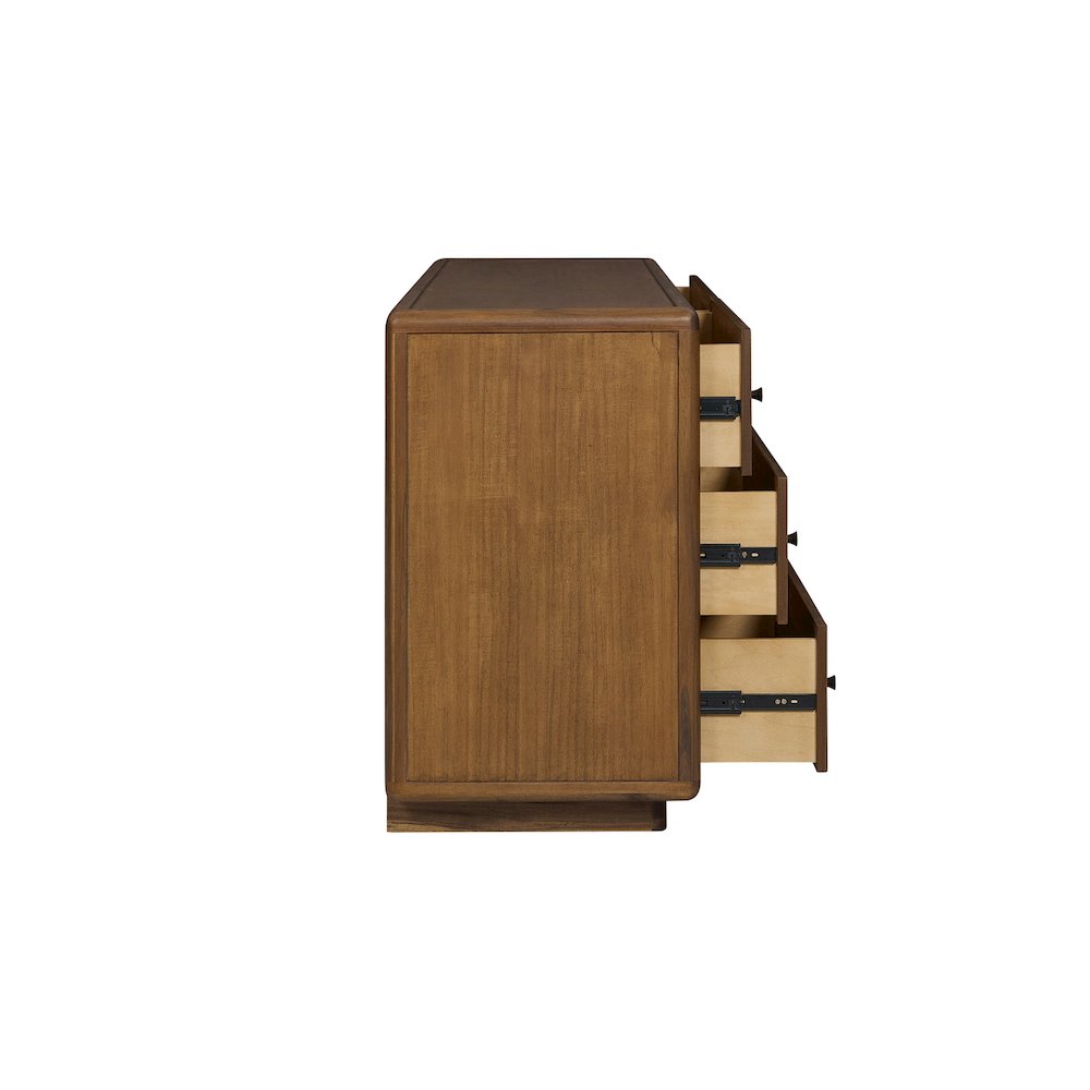 Rosette 6-Drawer Dresser - Hazelnut Brown