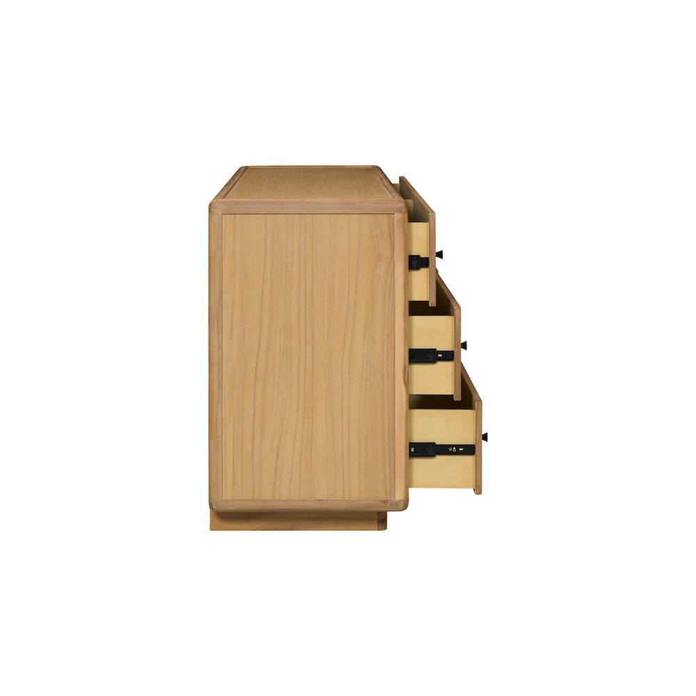Rosette 6-Drawer Dresser - Light Natural