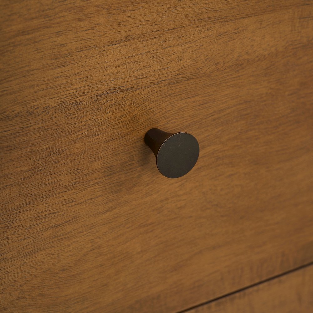 Rosette 5-Drawer Dresser - Hazelnut Brown