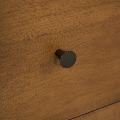 Rosette 5-Drawer Dresser - Hazelnut Brown