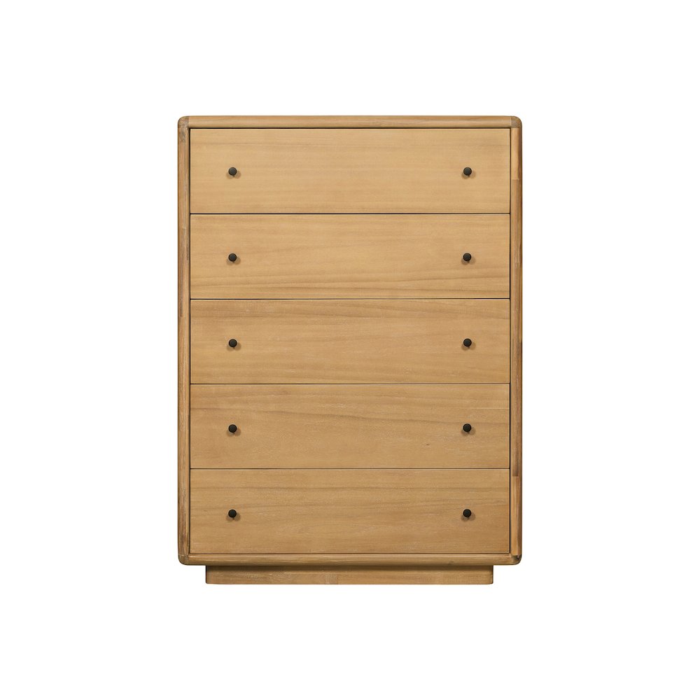 Rosette 5-Drawer Dresser - Light Natural
