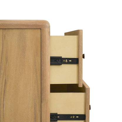Rosette 5-Drawer Dresser - Light Natural