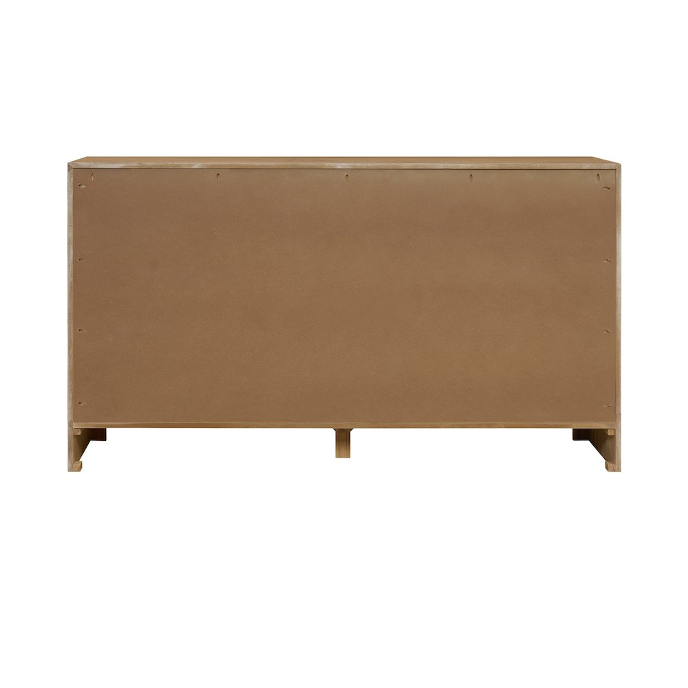 Kingston Herringbone 6-Drawer Dresser - Light Natural