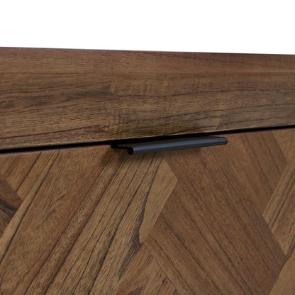 Kingston Herringbone Accent Table - Hazelnut Brown - 30"W