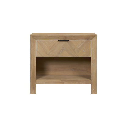 Kingston Herringbone Accent Table - Light Natural - 30"W