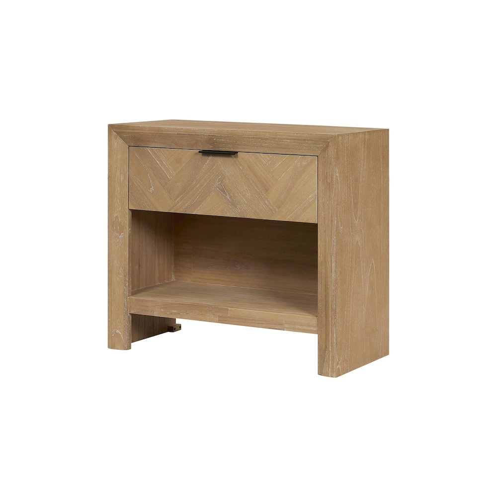 Kingston Herringbone Accent Table - Light Natural - 30"W