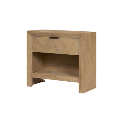 Kingston Herringbone Accent Table - Light Natural - 30"W