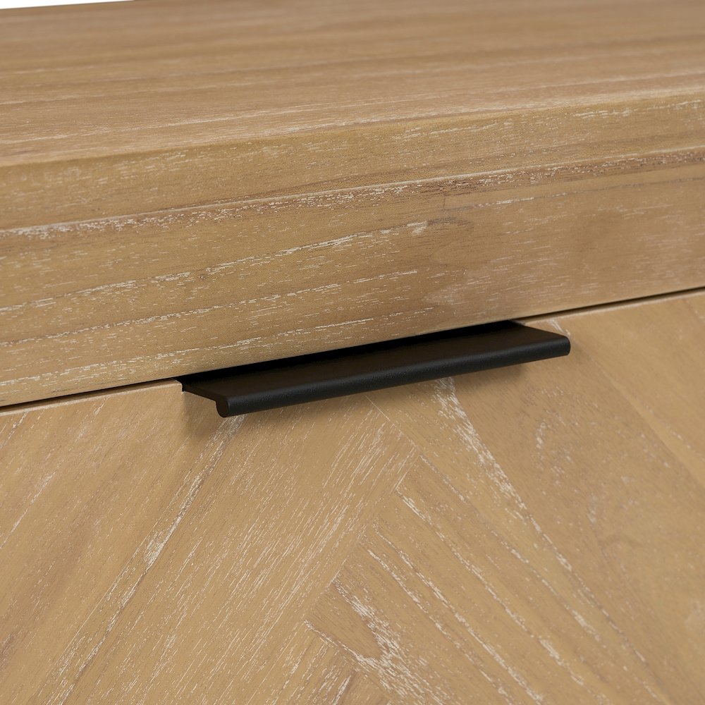 Kingston Herringbone Accent Table - Light Natural - 30"W