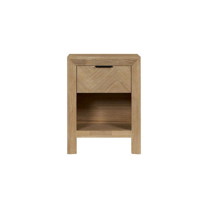 Kingston Herringbone Accent Table - Light Natural - 20"W