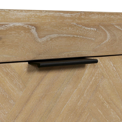 Kingston Herringbone Accent Table - Light Natural - 20"W