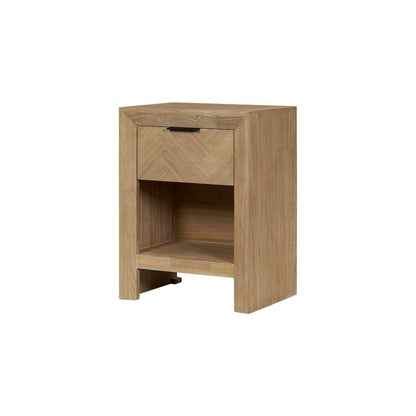 Kingston Herringbone Accent Table - Light Natural - 20"W