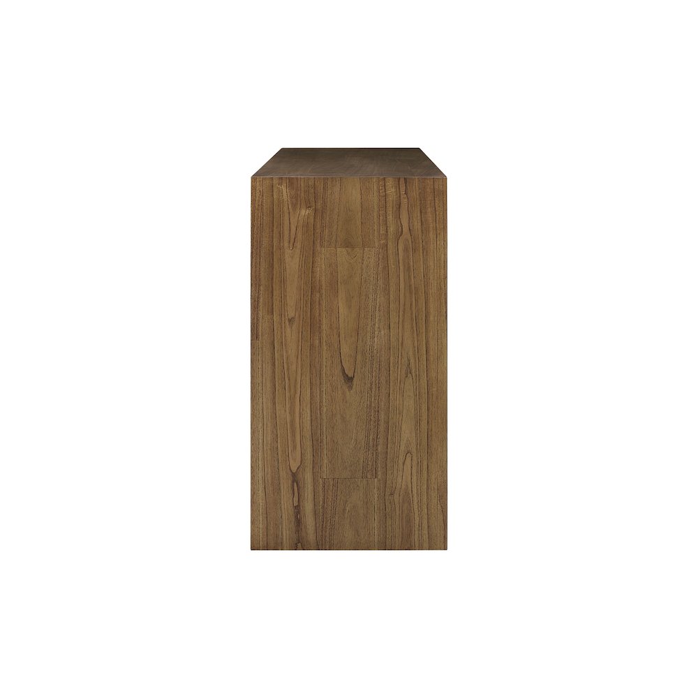 Kingston Herringbone 4-Door Sideboard - Hazelnut Brown