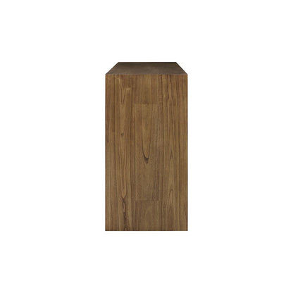 Kingston Herringbone 4-Door Sideboard - Hazelnut Brown