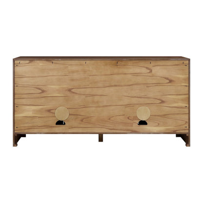 Kingston Herringbone 4-Door Sideboard - Hazelnut Brown