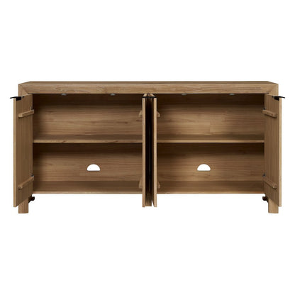 Kingston Herringbone 4-Door Sideboard - Light Natural