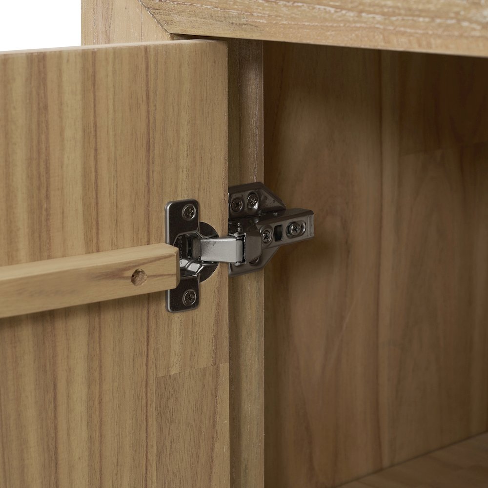 Kingston Herringbone 4-Door Sideboard - Light Natural