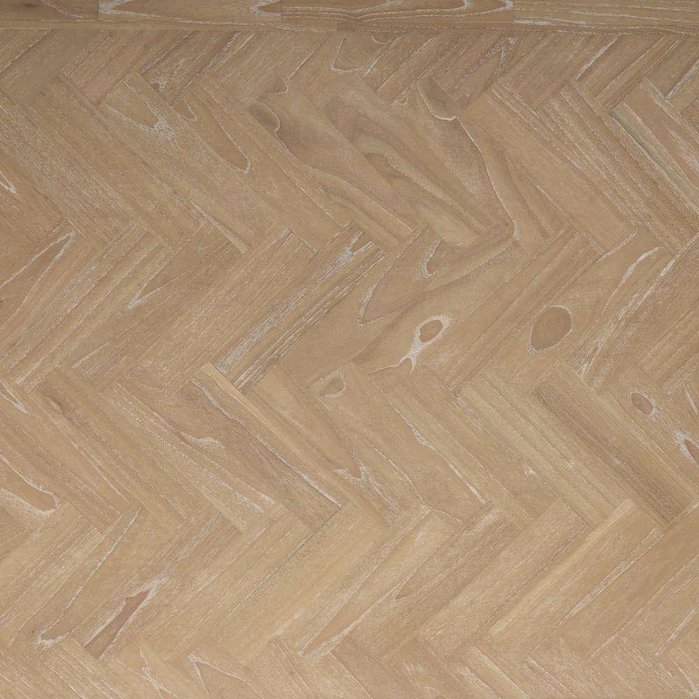 Kingston Herringbone Dining Table - Light Natural