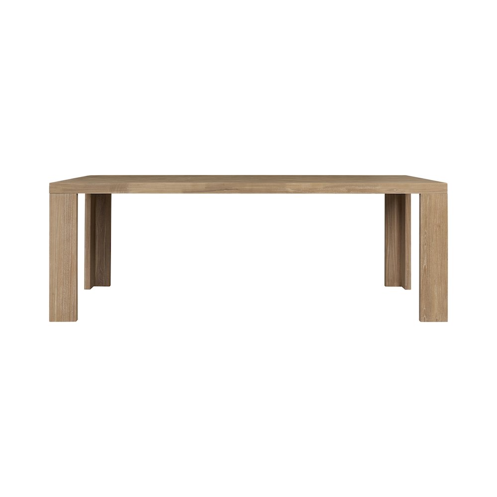 Kingston Herringbone Dining Table - Light Natural