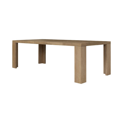 Kingston Herringbone Dining Table - Light Natural
