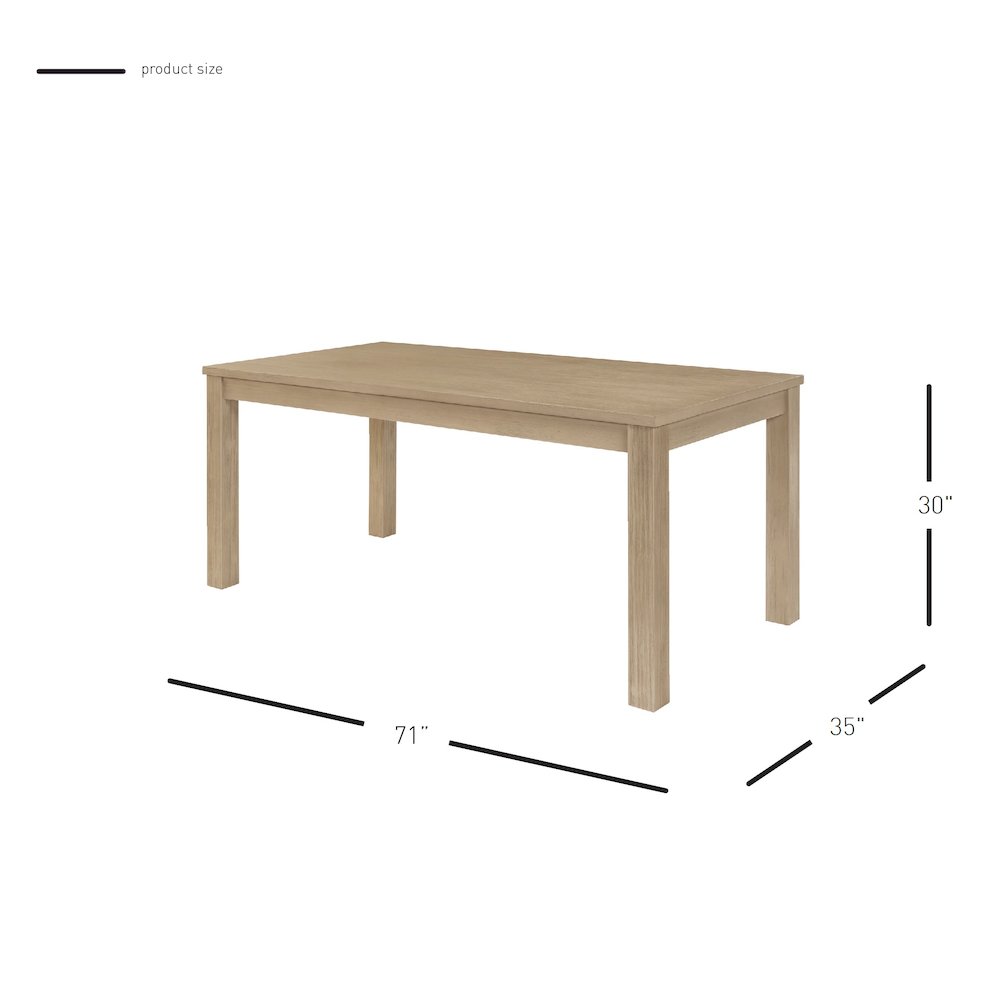 Tiburon 71" Dining Table