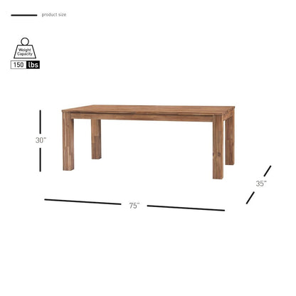 Bedford 75" Rect. Dining Table