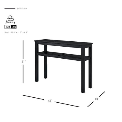 Tiburon Console Table with Shelf