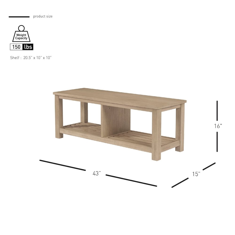 Tiburon TV Bench