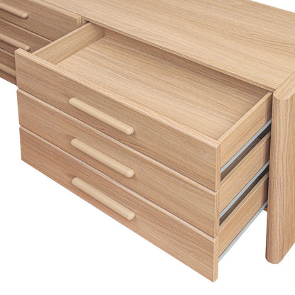 Fortville 6-Drawer Dresser - Light Oak