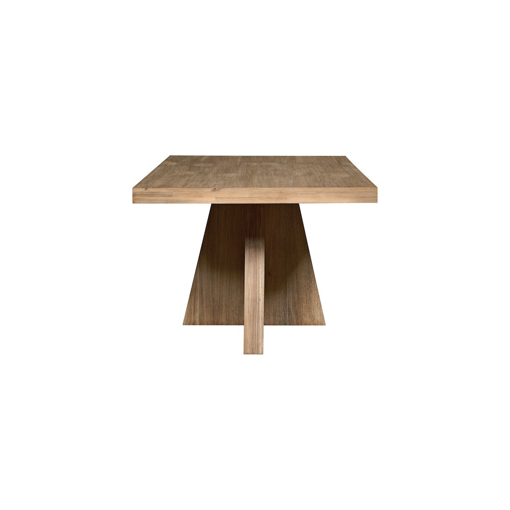 Zerano Cross Legs Dining Table - 84" - Brushed Smoke