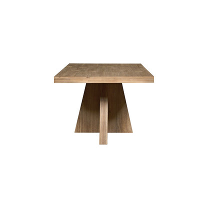 Zerano Cross Legs Dining Table - 84" - Brushed Smoke