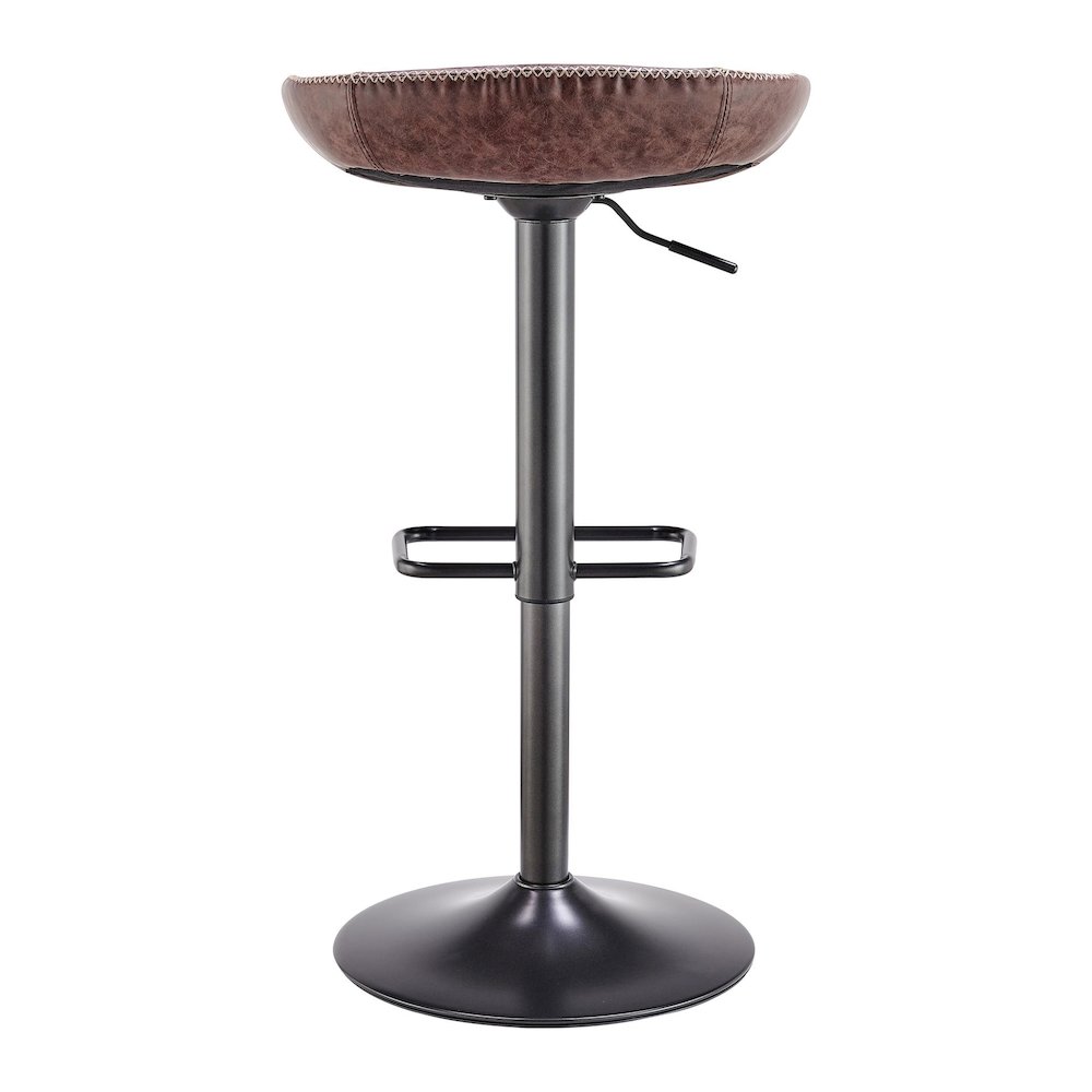 Rogue Faux Leather Gaslift Bar Stool, (Set of 2)