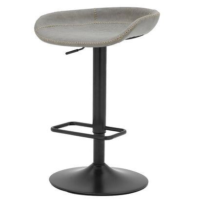 Rogue Faux Leather Gaslift Swivel Bar Stool, (Set of 2)