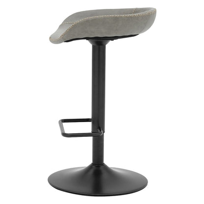 Rogue Faux Leather Gaslift Swivel Bar Stool, (Set of 2)
