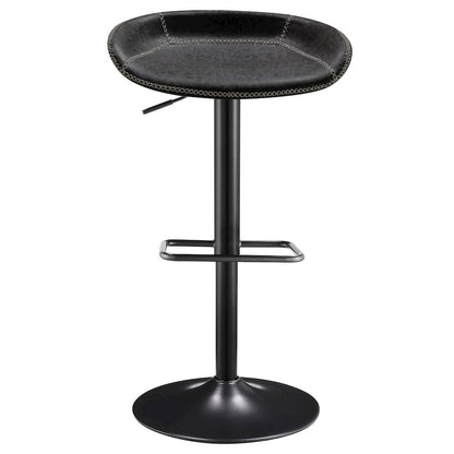 Rogue Faux Leather Gaslift Bar Stool, (Set of 2)