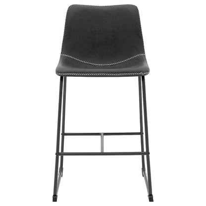 Vesta Faux Leather Counter Stool, (Set of 2)