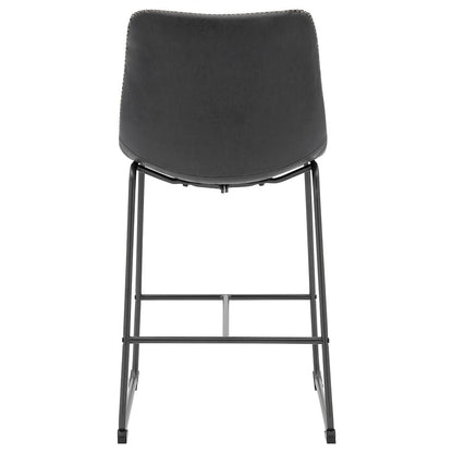 Vesta Faux Leather Counter Stool, (Set of 2)