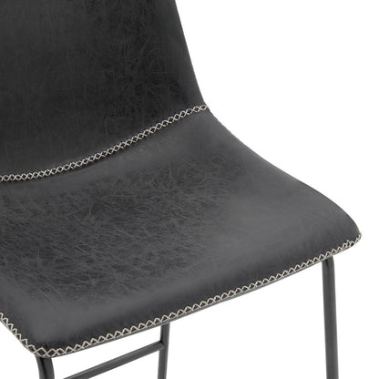 Vesta Faux Leather Counter Stool, (Set of 2)