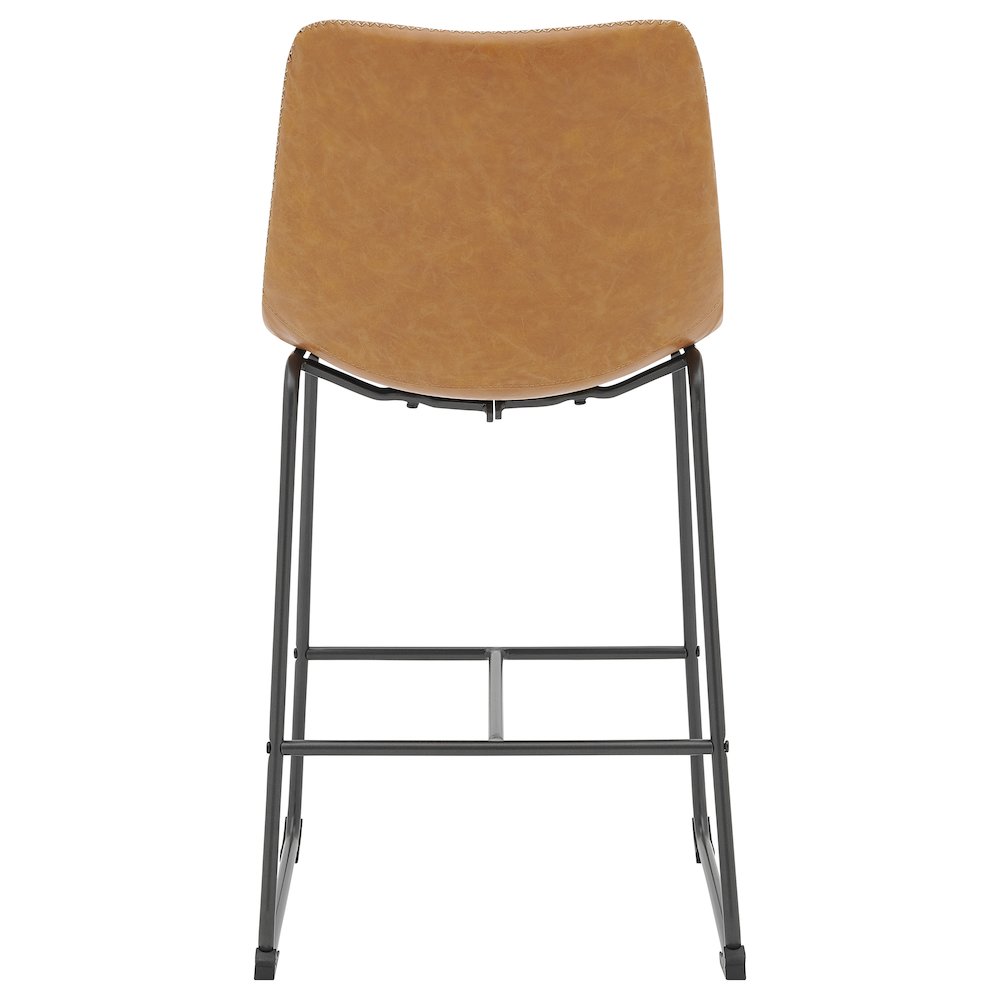 Vesta Faux Leather Counter Stool, (Set of 2)