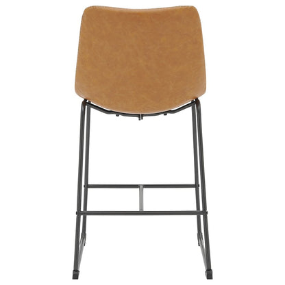 Vesta Faux Leather Counter Stool, (Set of 2)