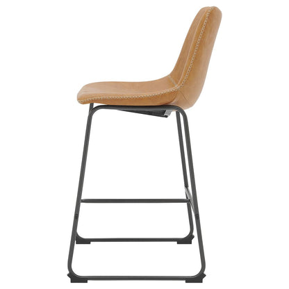 Vesta Faux Leather Counter Stool, (Set of 2)