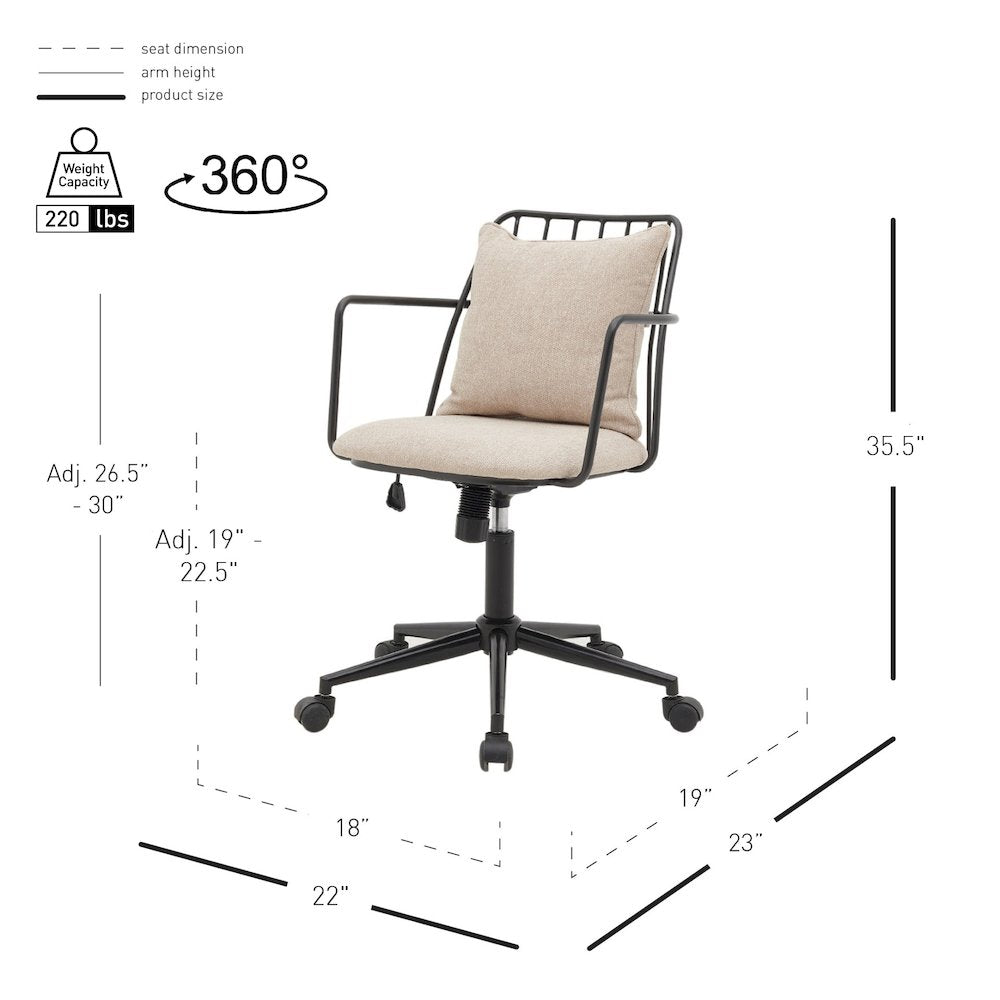 Kepler Fabric Office Chair