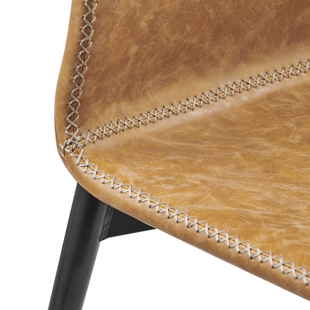 Jayden Faux Leather Dining Side Chair, (Set of 2)