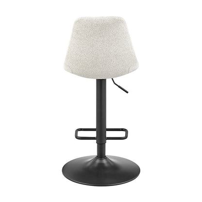 Robert Boucle Gaslift Swivel Bar Stool, (Set of 2)