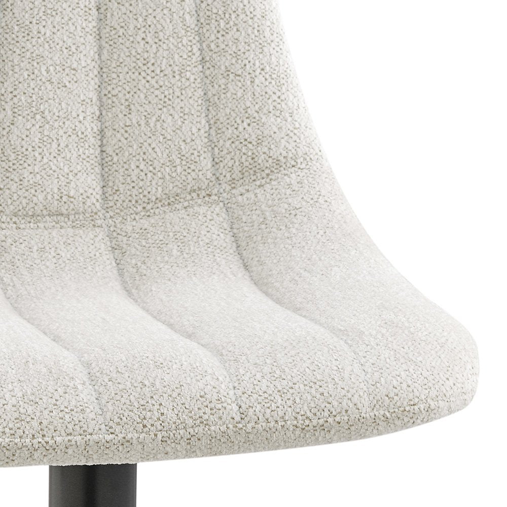 Robert Boucle Gaslift Swivel Bar Stool, (Set of 2)