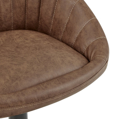 Watson Faux Leather Gaslift Swivel Bar Stool